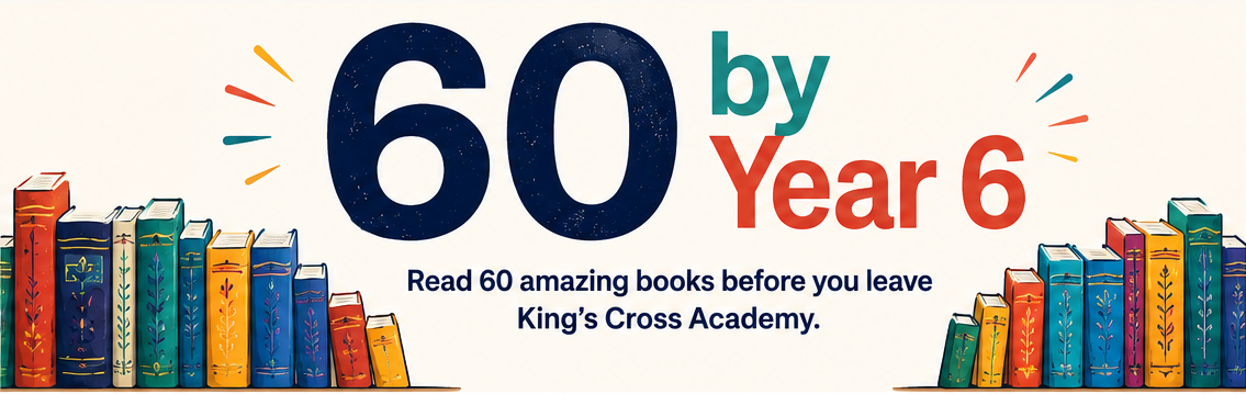 60 by Year 6, with colourful illustrated books